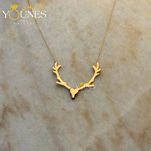 گردنبند شاخ گوزن طلا